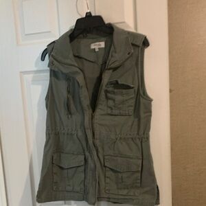 Charlotte Russe vest olive green size medium
